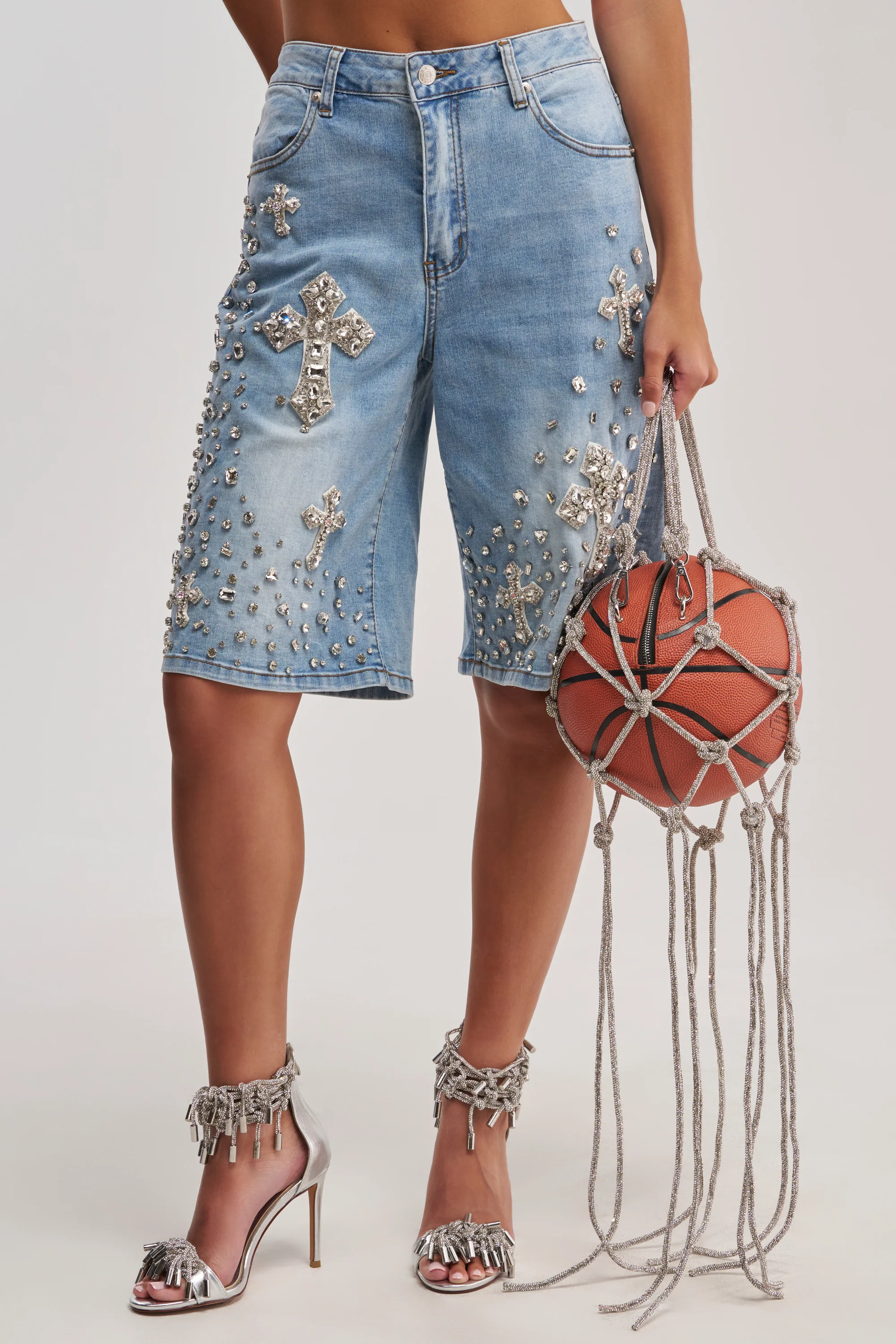 BLESSED RHINESTONE BERMUDA - Akira Wear