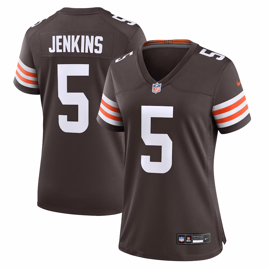 Women's Cleveland Browns Rayshawn Jenkins Nike Brown Team Game Jersey - Jersey