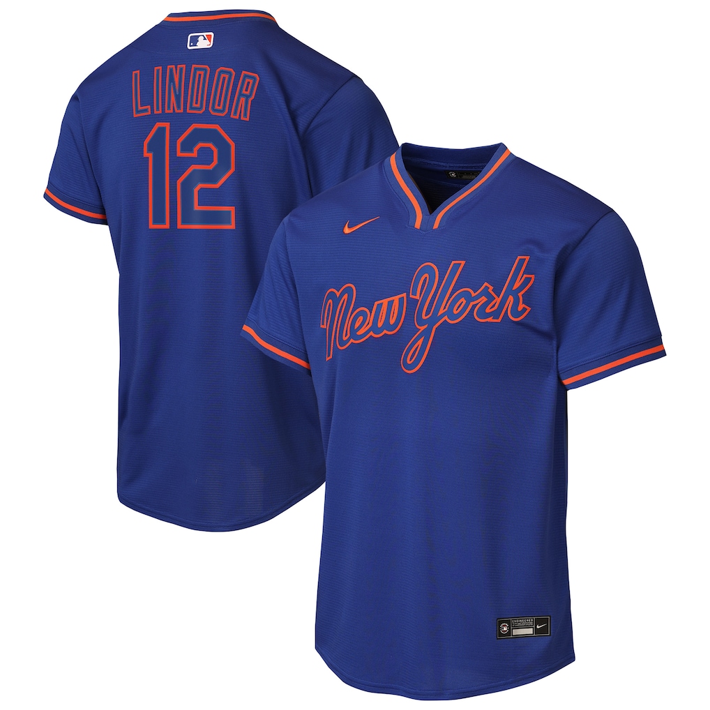 Youth New York Mets Francisco Lindor Nike Royal Alternate Replica Jersey - Jersey