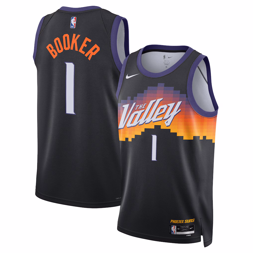 Unisex Phoenix Suns Devin Booker Nike Black 2025/26 Swingman Jersey - City Edition - Jersey
