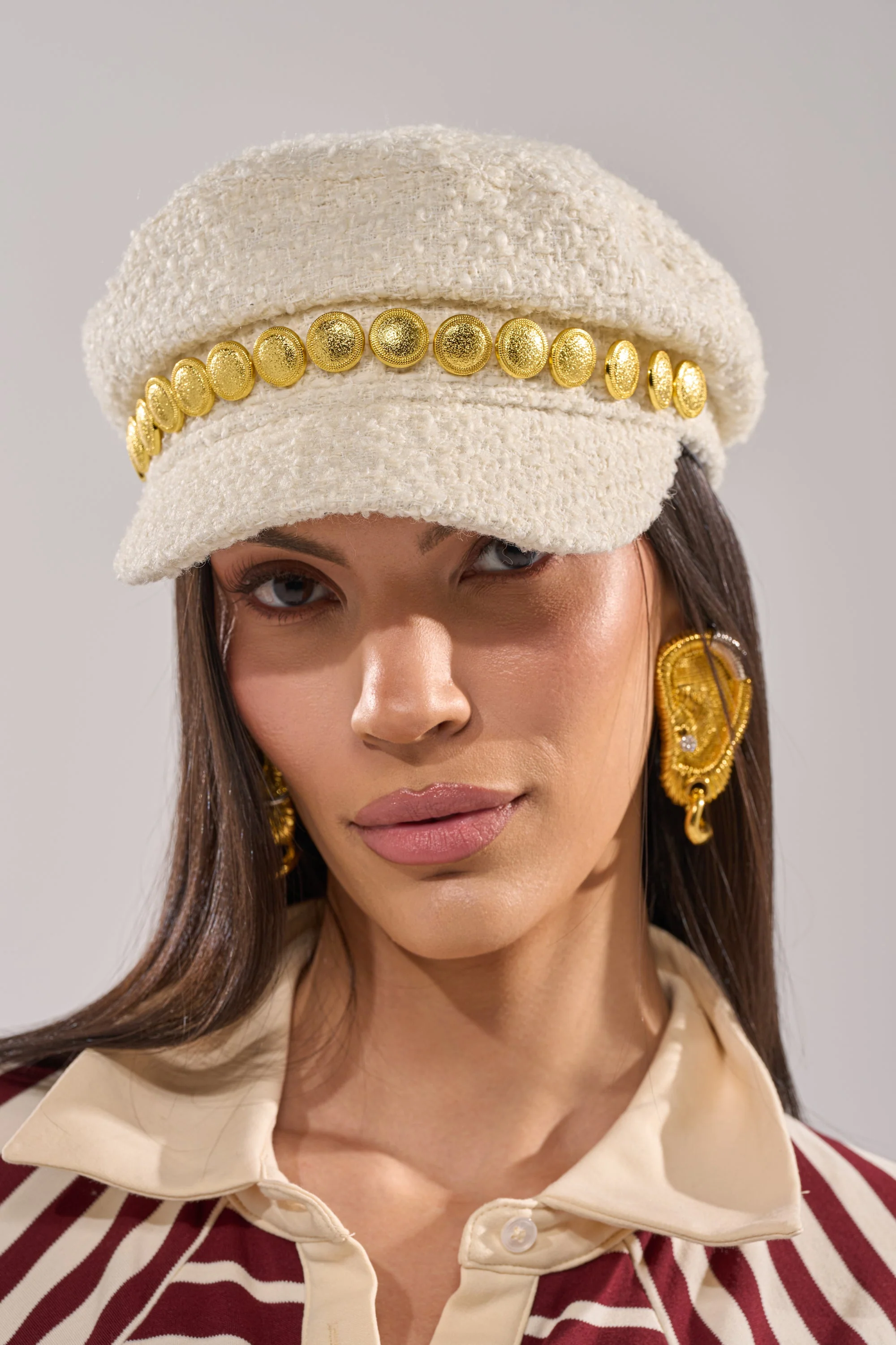 IN MALLORCA TWEED BRIM HAT - Akira Wear