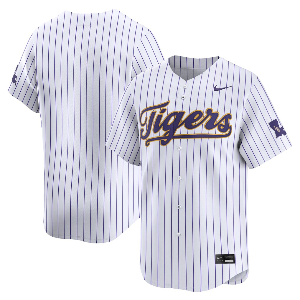 Men's Nike White LSU Tigers Baseball Limited Jersey - Jersey