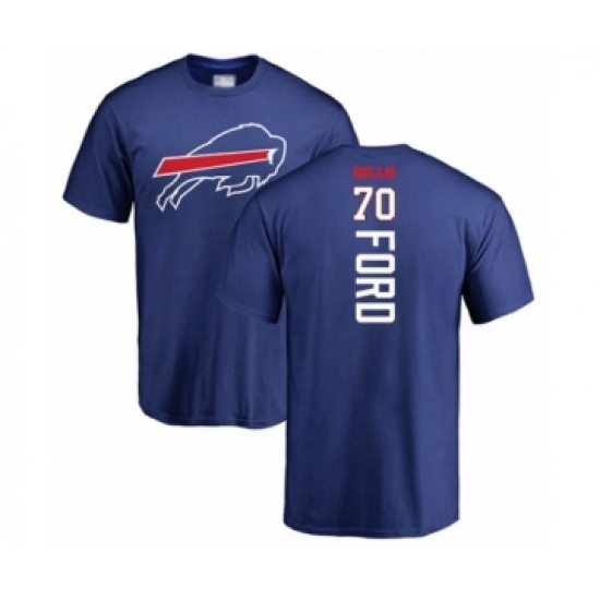Football Buffalo Bills #70 Cody Ford Royal Blue Backer T-Shirt - Jersey