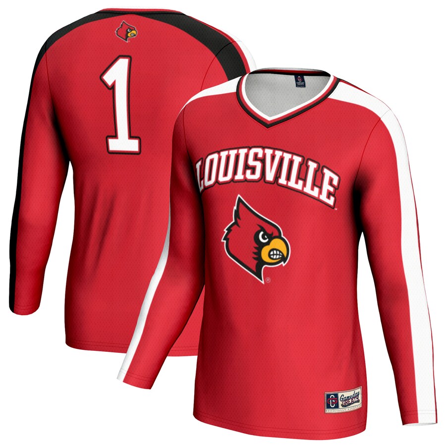 Youth GameDay Greats Red Louisville Cardinals #1 Lightweight Volleyball Fashion Jersey - Jersey