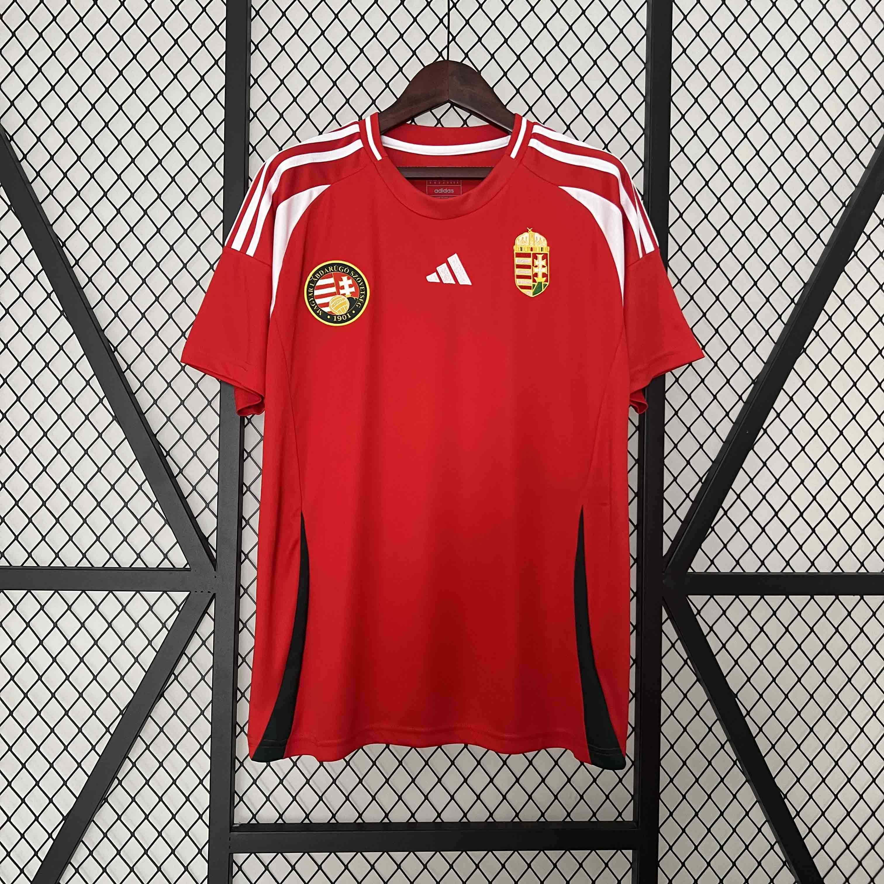 Hungary Soccer Jersey Home Custom Shirt EURO 2024 - Jersey