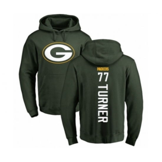 Football Green Bay Packers #77 Billy Turner Green Backer Hoodie - Jersey