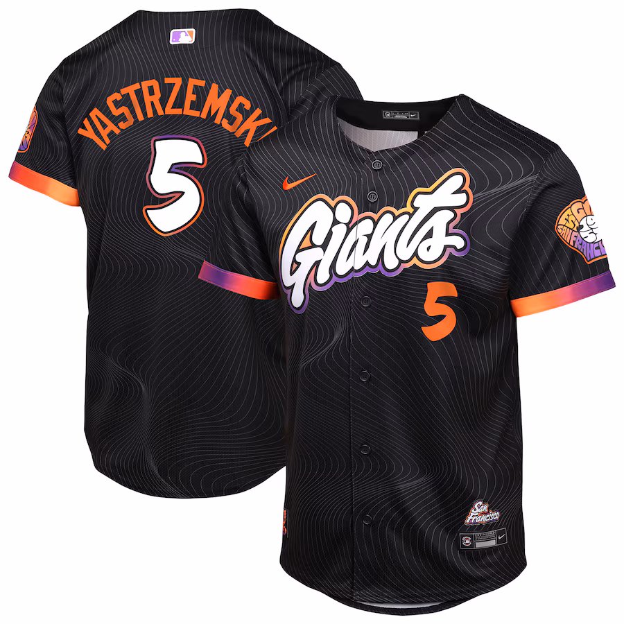 Youth San Francisco Giants Mike Yastrzemski Nike Anthracite 2025 City Connect Limited Player Jersey - Jersey
