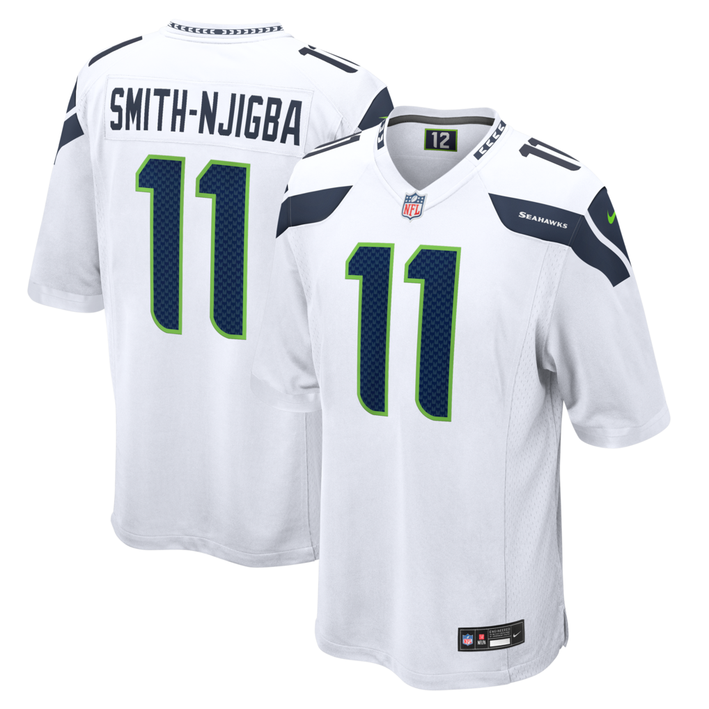Men's Seattle Seahawks Jaxon Smith-Njigba Nike White Game Jersey - Jersey