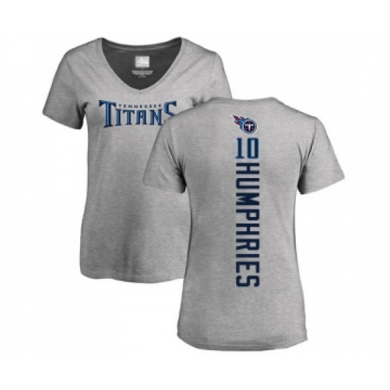 Football Women's Tennessee Titans #10 Adam Humphries Ash Backer T-Shirt - Jersey