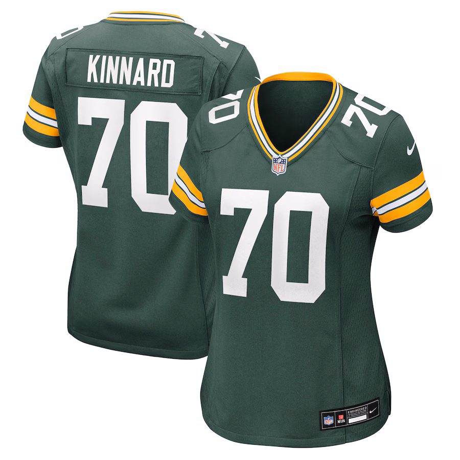 Women's Green Bay Packers Darian Kinnard Nike Green Team Game Jersey - Jersey