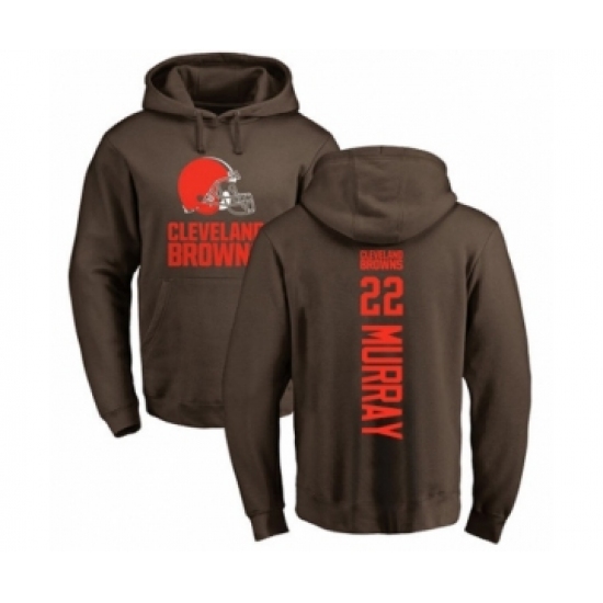 Football Cleveland Browns #22 Eric Murray Brown Backer Pullover Hoodie - Jersey