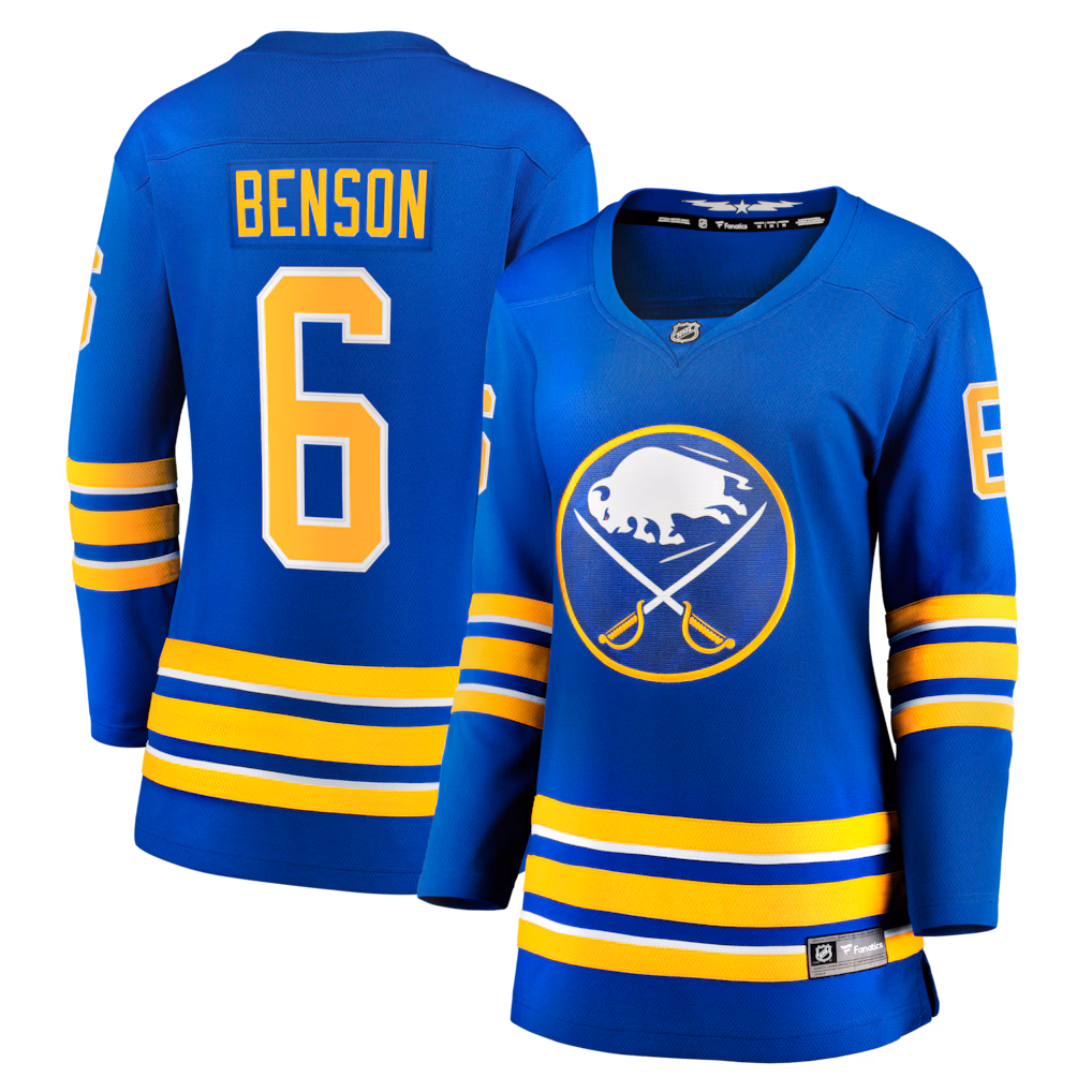 Women's Buffalo Sabres Zach Benson Fanatics Royal Home Breakaway Jersey - Jersey