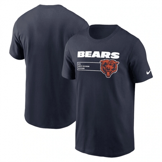 Men's Chicago Bears Navy Division Essential T Shirt - Jersey