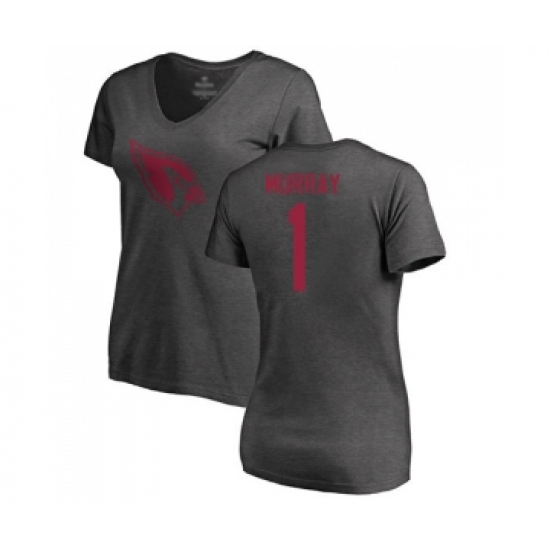 Football Women's Arizona Cardinals #1 Kyler Murray Ash One Color T-Shirt - Jersey