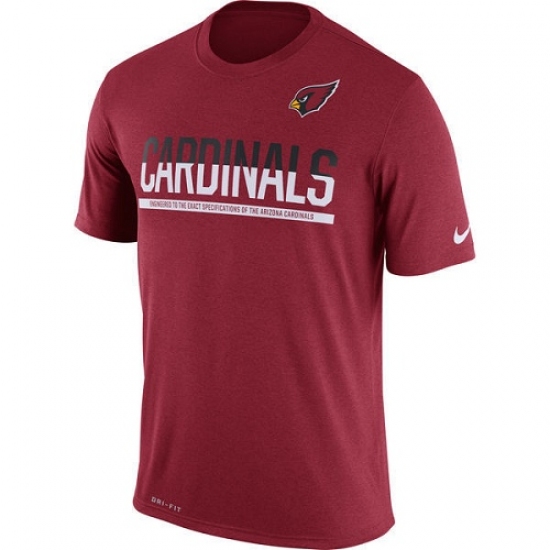 NFL Men Arizona Cardinals Nike Cardinal Team Practice Legend Performance T-Shirt - Jersey