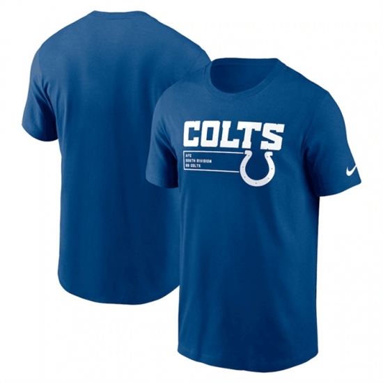 Men's Indianapolis Colts Blue Division Essential T Shirt - Jersey