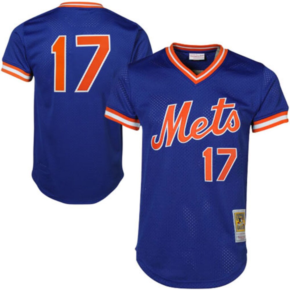 Men's New York Mets Keith Hernandez Mitchell & Ness Royal Authentic Batting Practice Jersey - Jersey