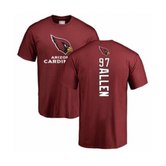Football Arizona Cardinals #97 Zach Allen Maroon Backer T-Shirt - Jersey
