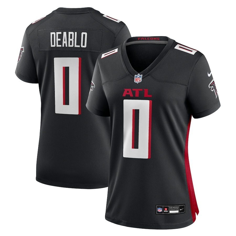 Women's Atlanta Falcons Divine Deablo Nike Black Team Game Jersey - Jersey