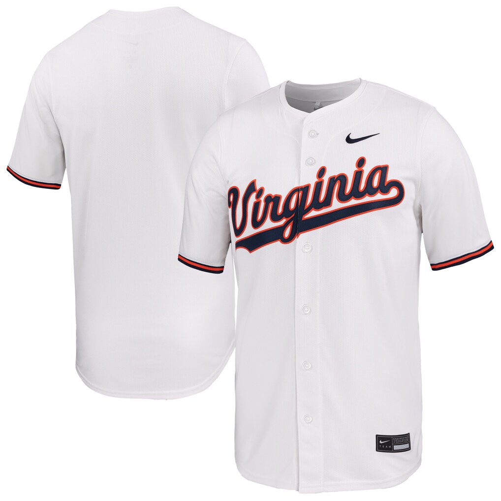 Men's Nike White Virginia Cavaliers Limited Baseball Jersey - Jersey