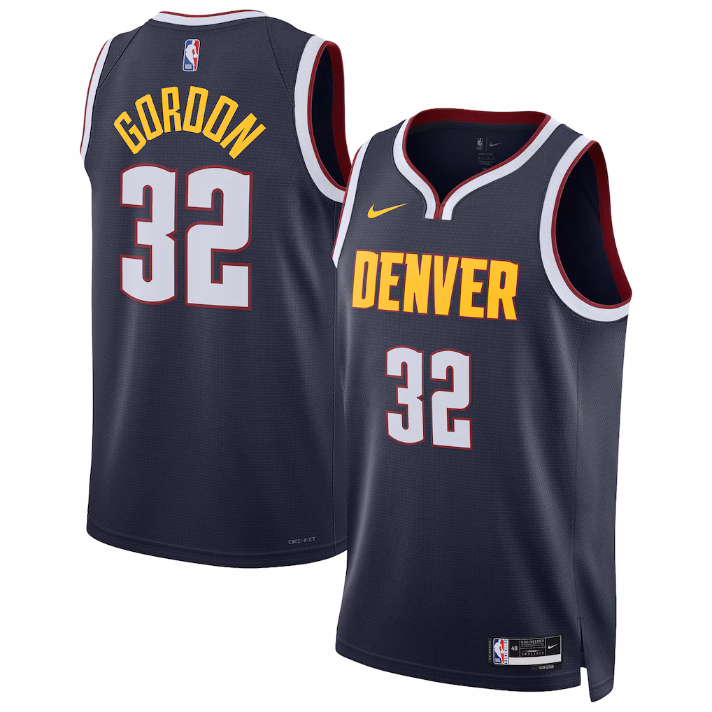 Unisex Denver Nuggets Aaron Gordon Nike Navy Swingman Jersey - Icon Edition - Jersey