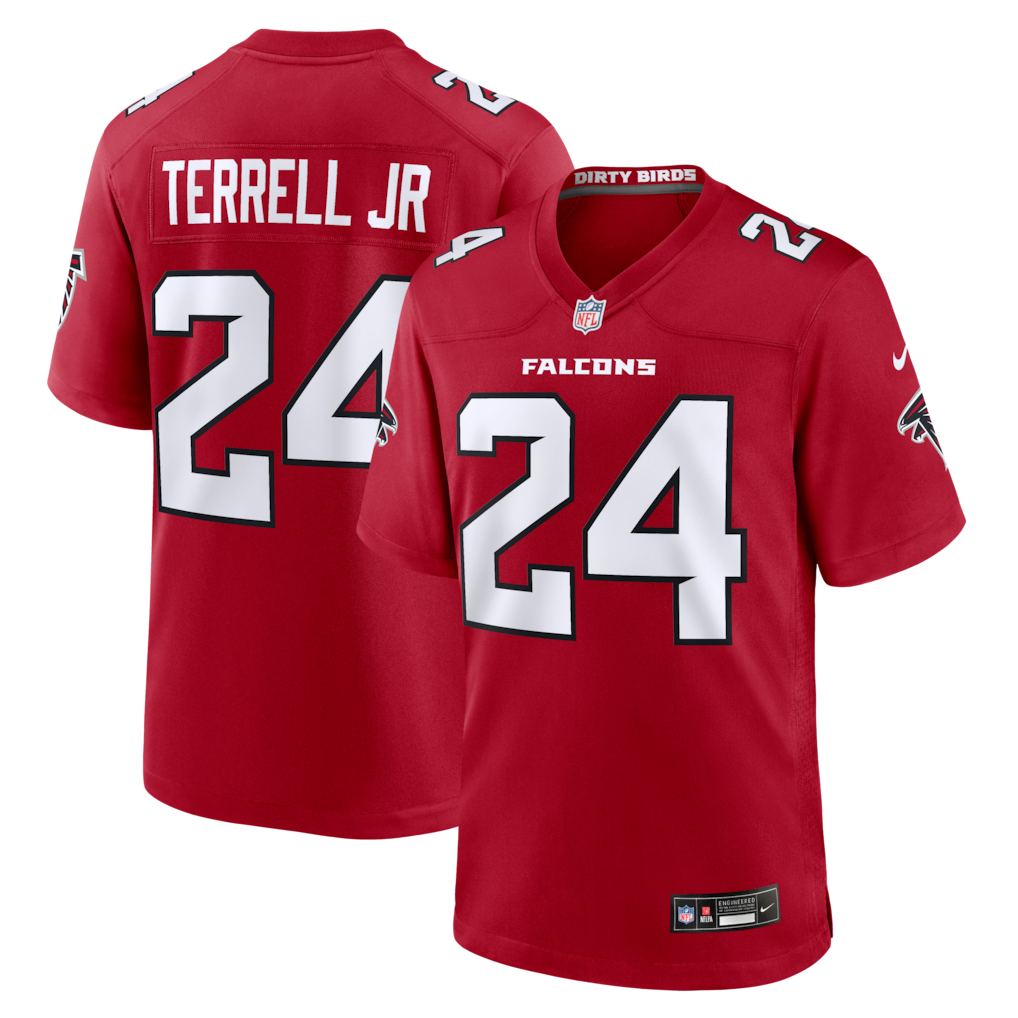 Men's Atlanta Falcons A.J. Terrell Nike Red Game Jersey - Jersey