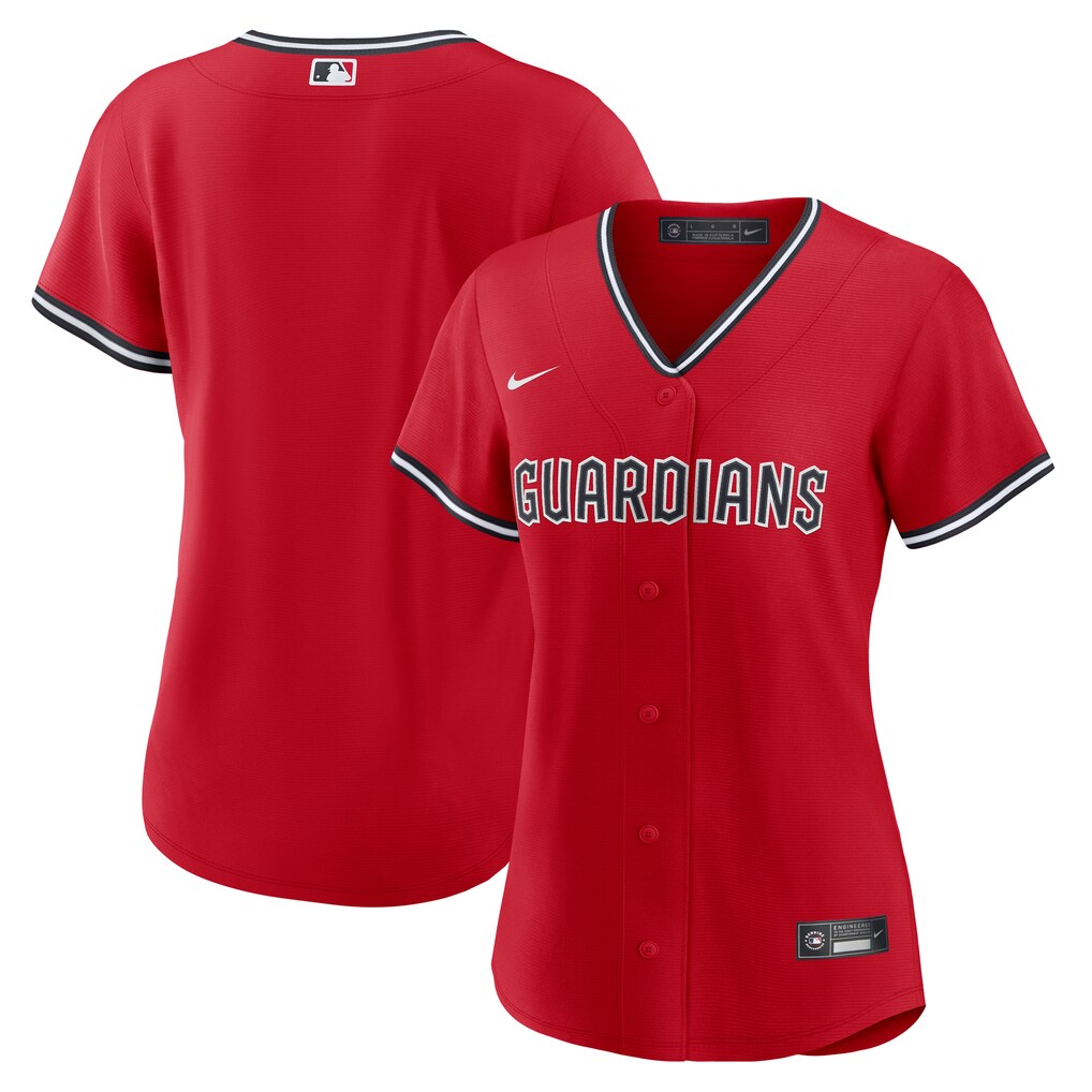 Women's  Cleveland Guardians Nike Red Alternate 2 Replica Jersey - Jersey