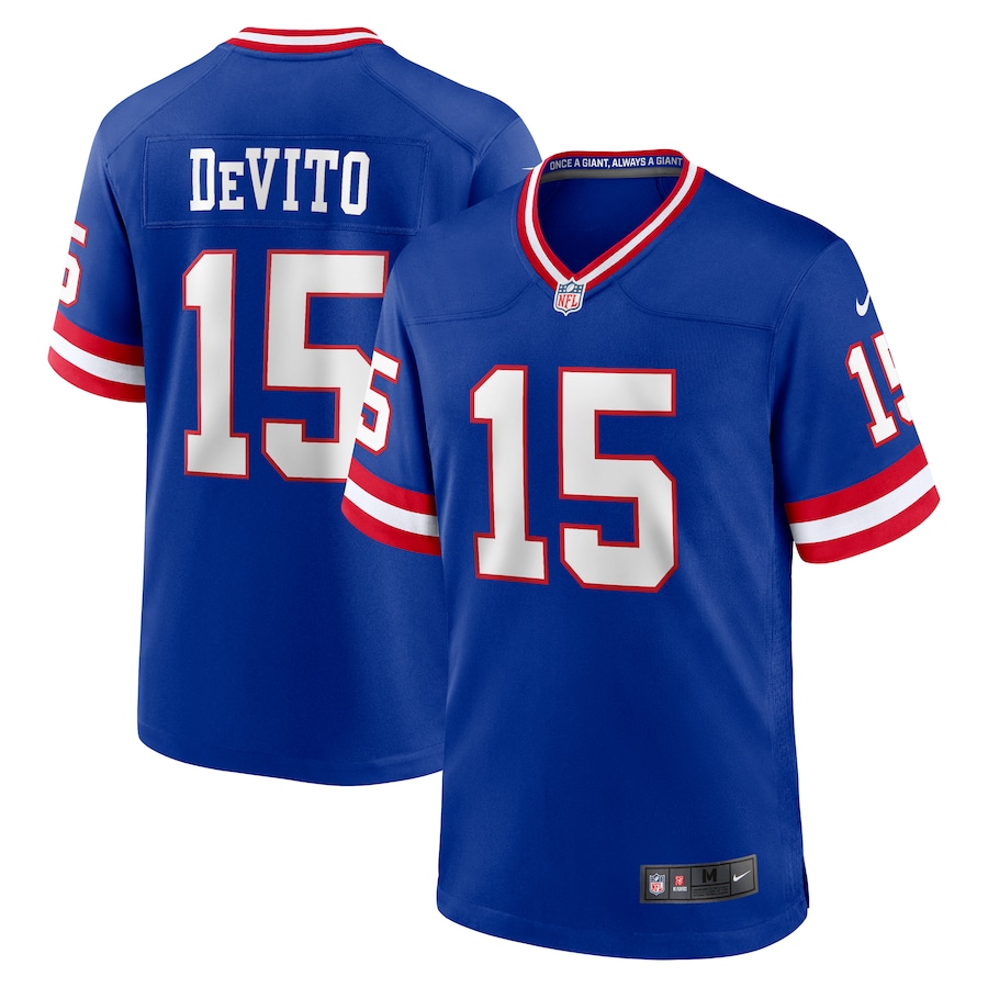 Men's New York Giants Tommy DeVito Nike Royal Alternate Game Jersey - Jersey