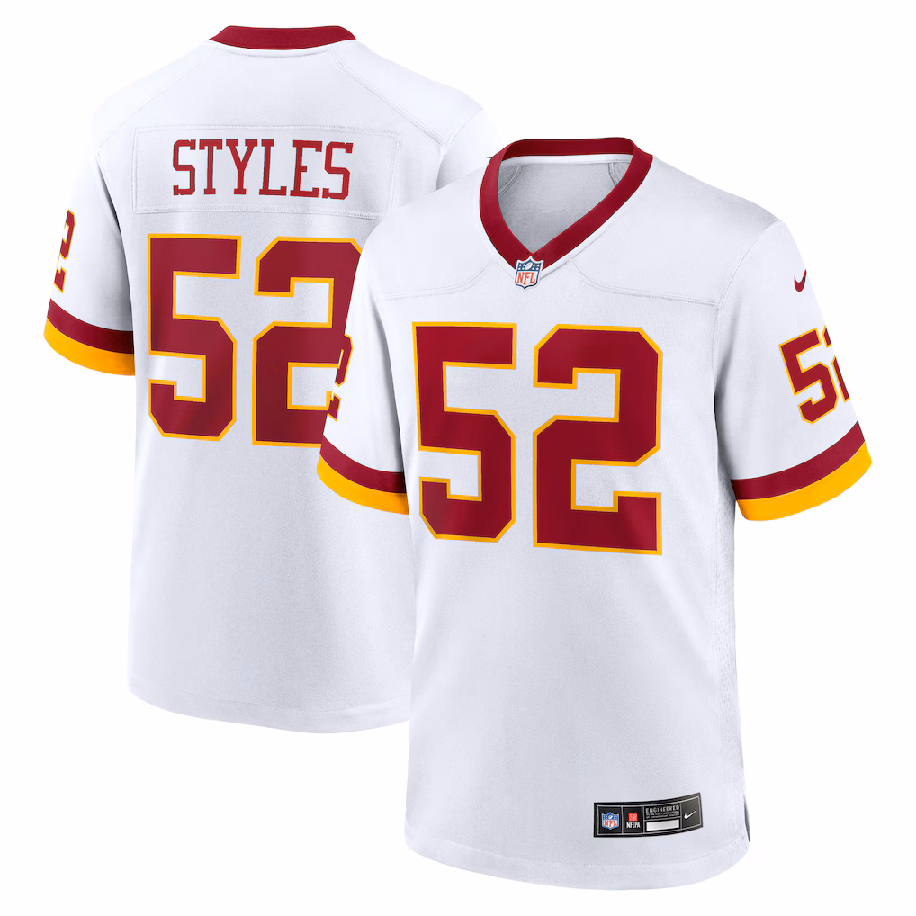 Men's Washington Commanders Sonny Styles Nike White Game Super Bowl Era Jersey - Jersey