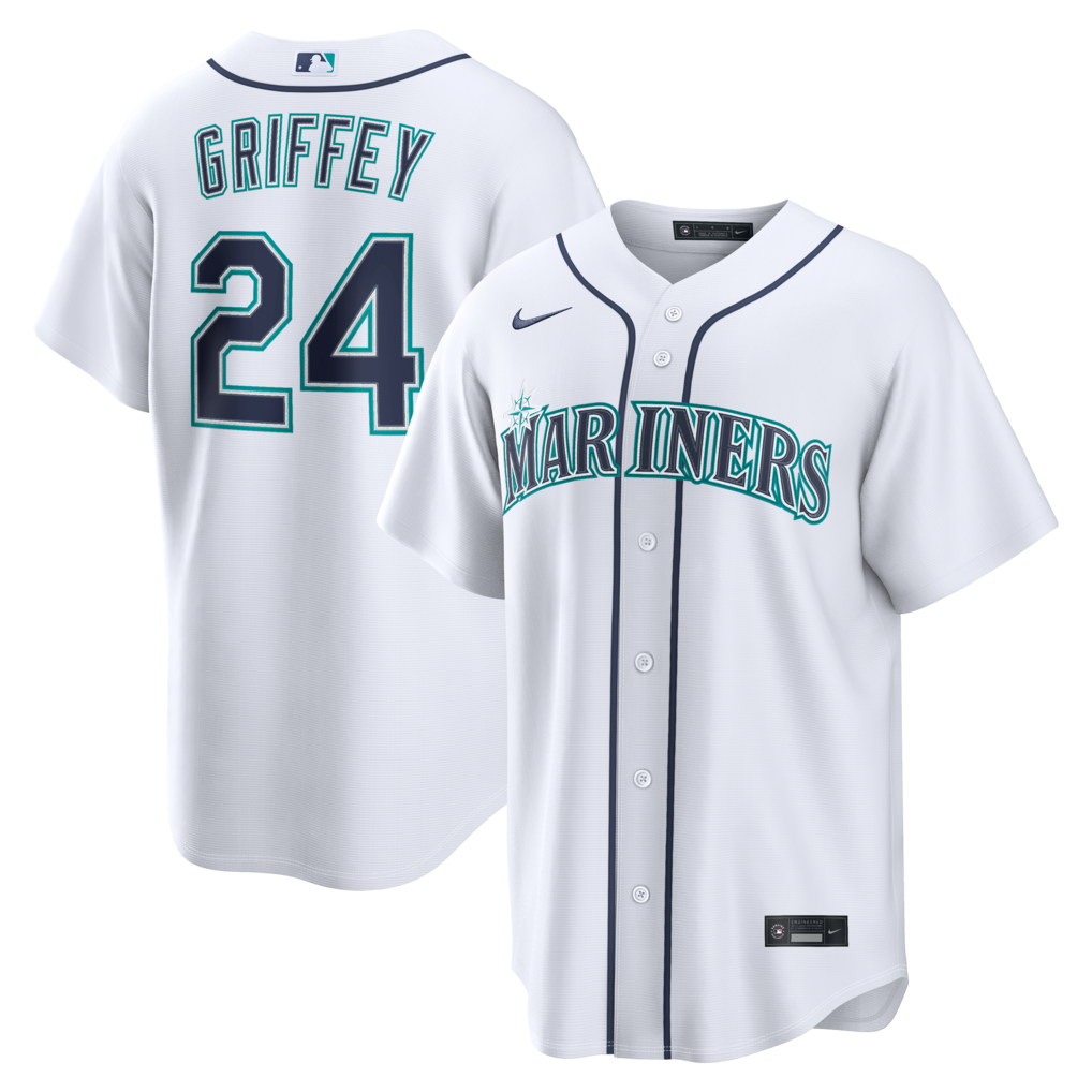 Men's Seattle Mariners Ken Griffey Jr. Nike White  Home Replica Jersey - Jersey