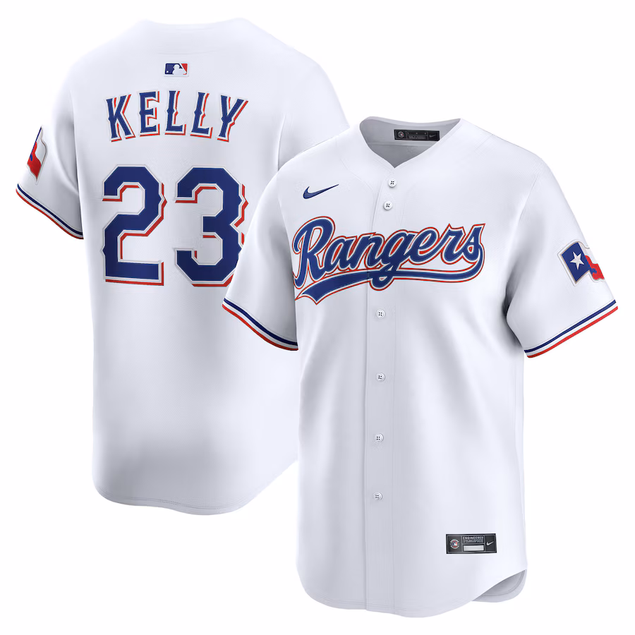 Men's Texas Rangers Merrill Kelly Nike White Home Limited Player Jersey - Jersey