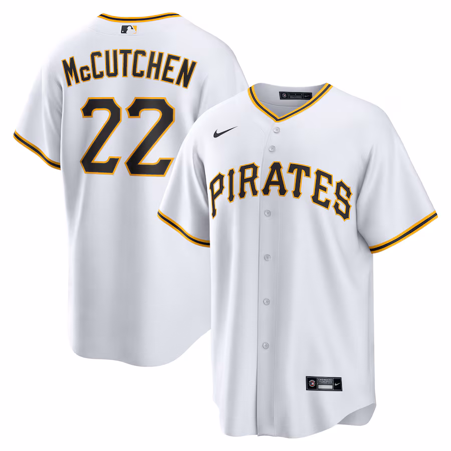 Men's Pittsburgh Pirates Andrew McCutchen Nike White Replica Player Jersey - Jersey