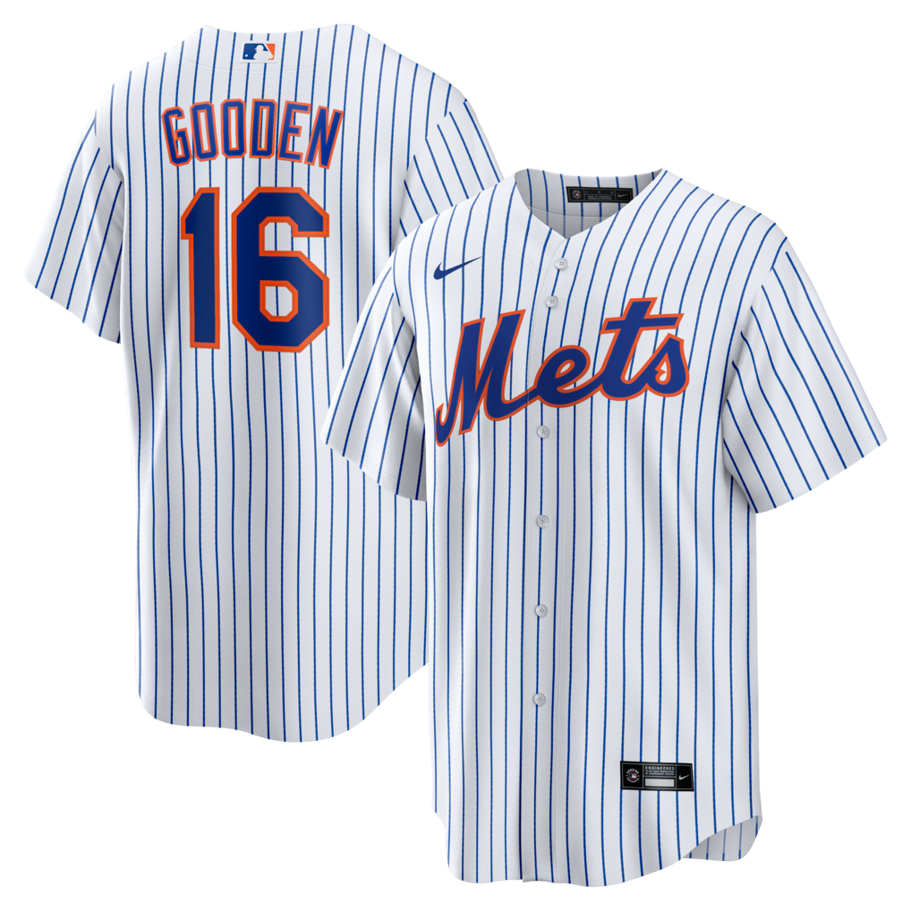 Men's New York Mets Dwight Gooden Nike White Home Retired Player Replica Jersey - Jersey