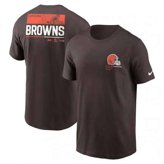 Men's Cleveland Browns Brown Team Incline T Shirt - Jersey