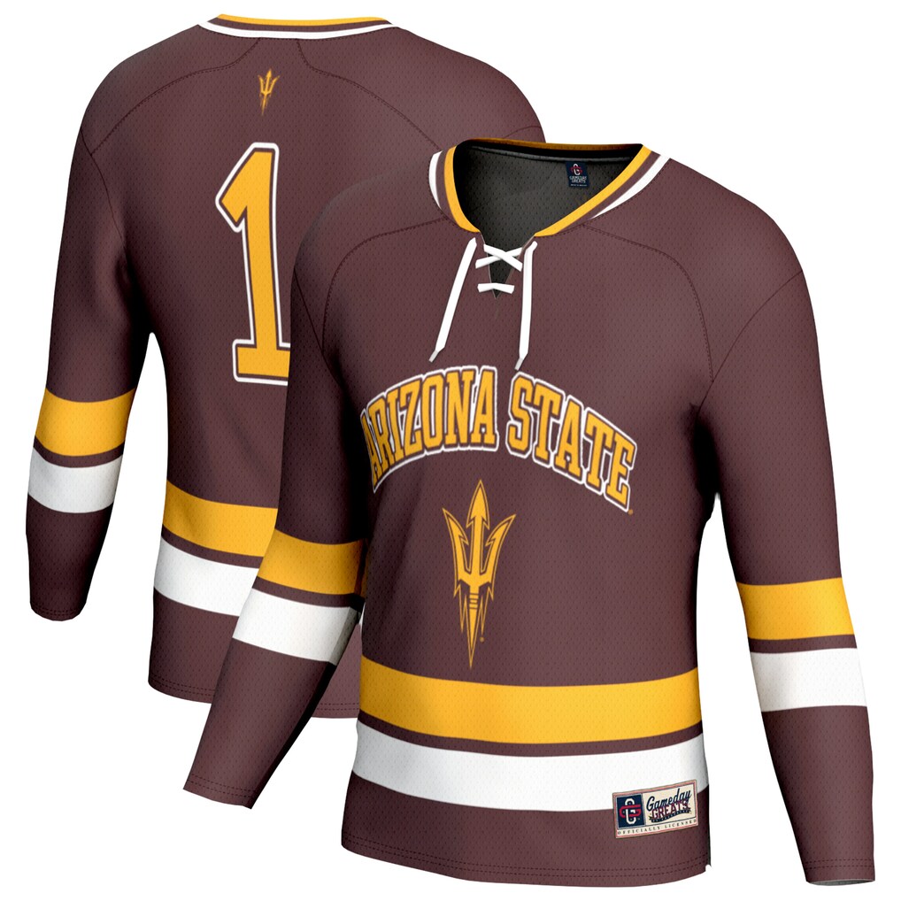 Youth GameDay Greats Maroon Arizona State Sun Devils Lightweight Hockey Fashion Jersey - Jersey