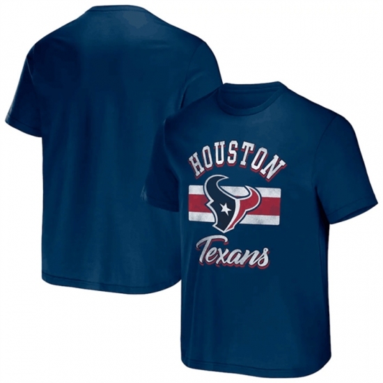 Men's Houston Texans Navy X Darius Rucker Collection Stripe T Shirt - Jersey