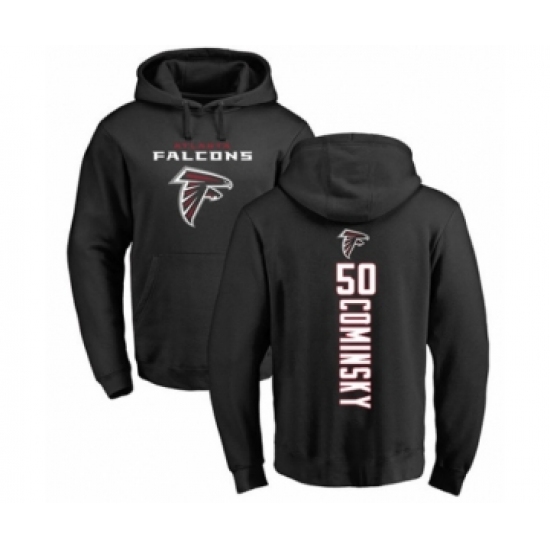 Football Atlanta Falcons #50 John Cominsky Black Backer Pullover Hoodie - Jersey