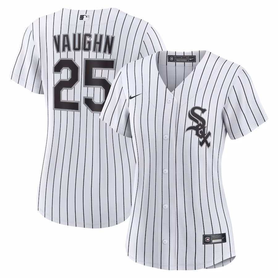 Women's Chicago White Sox Andrew Vaughn Nike White Home Replica Jersey - Jersey