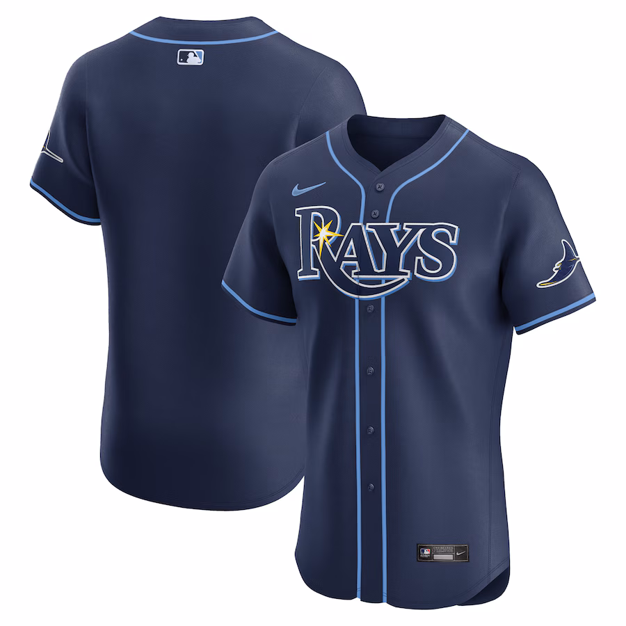 Men's Tampa Bay Rays Nike Navy Road Elite Jersey - Jersey