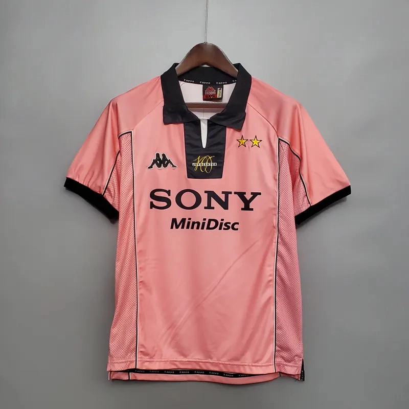 Juventus Retro Soccer Jersey Centenary Custom Shirt 1997-98 - Jersey