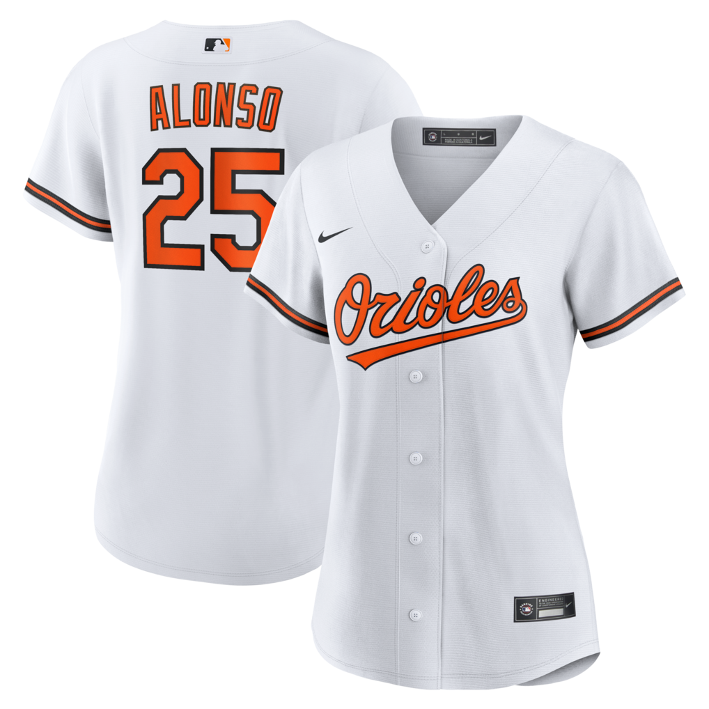 Women's Baltimore Orioles Pete Alonso Nike White Home Replica Jersey - Jersey