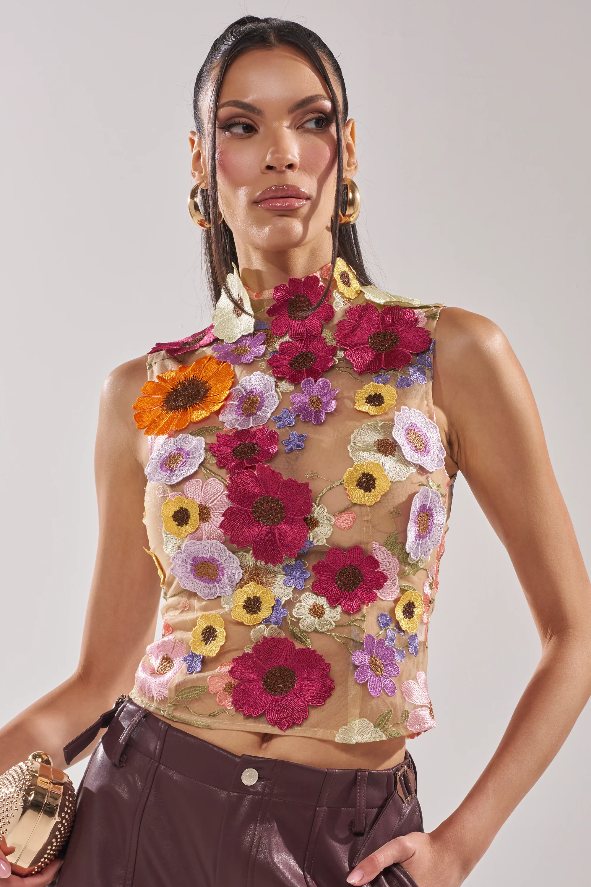 WHERE THIS FLOWER BLOOMS MESH TOP - Akira Wear