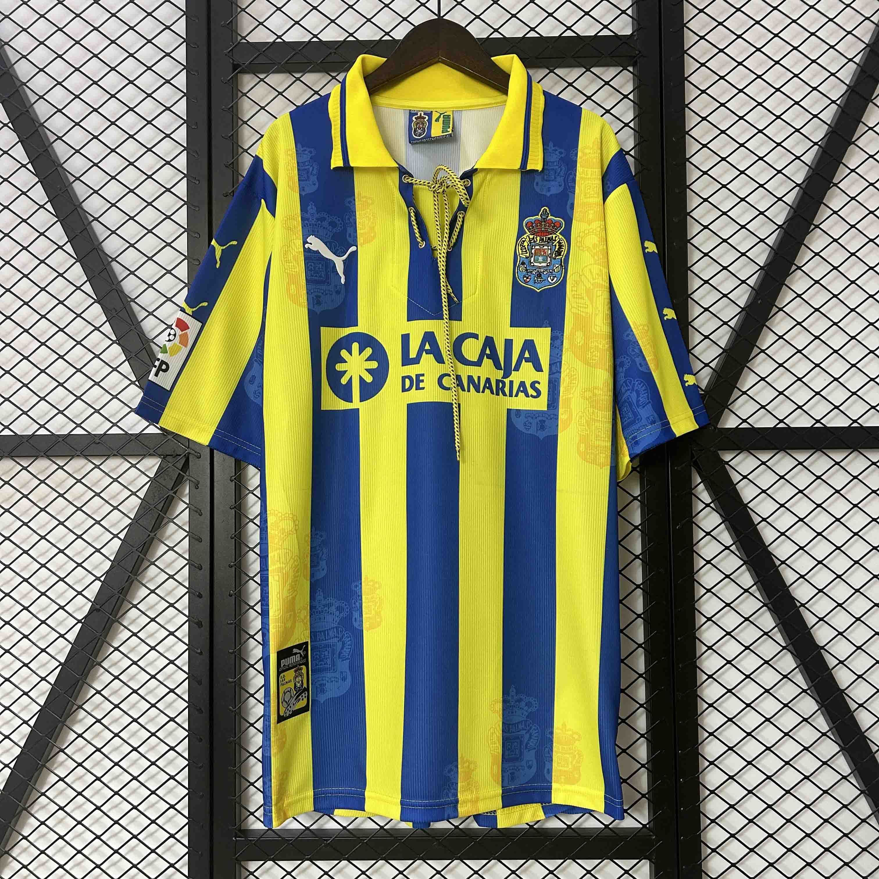 UD Las Palmas Retro Soccer Jersey Away Custom Shirt 1997/98 - Jersey