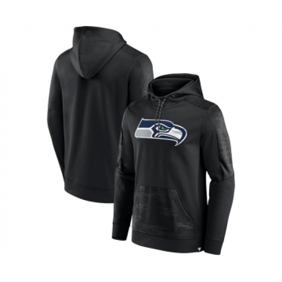 Men's Seattle Seahawks Black On The Ball Pullover Hoodie - Jersey