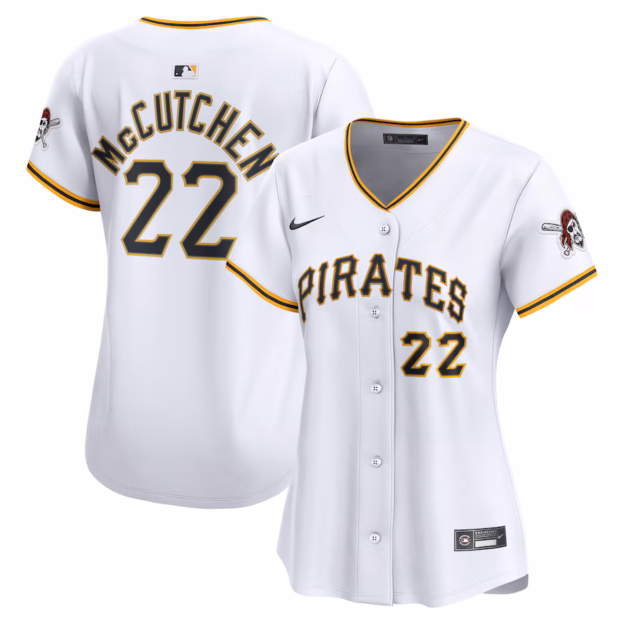 Women's Pittsburgh Pirates Andrew McCutchen Nike White Home Limited Jersey - Jersey