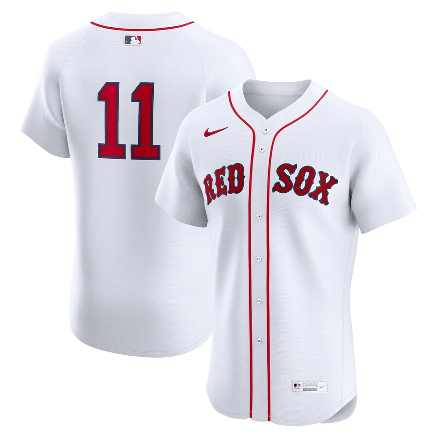 Men's Boston Red Sox Rafael Devers Nike White Home Elite Jersey - Jersey