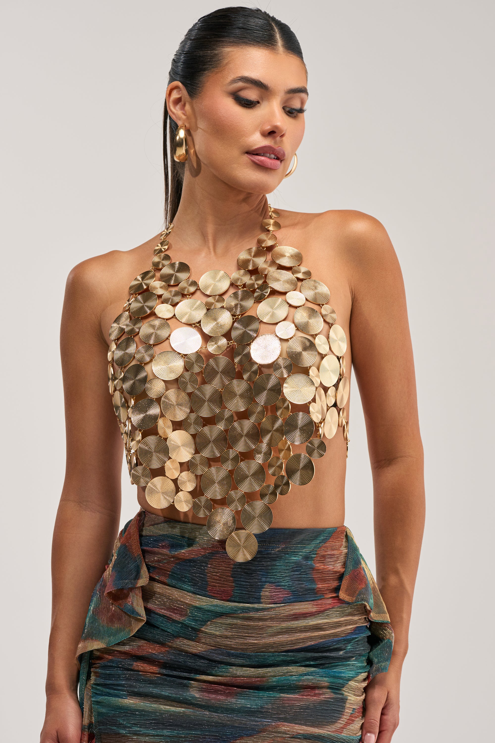GOING IN CIRCLES METAL CHAIN TOP - Akira Wear