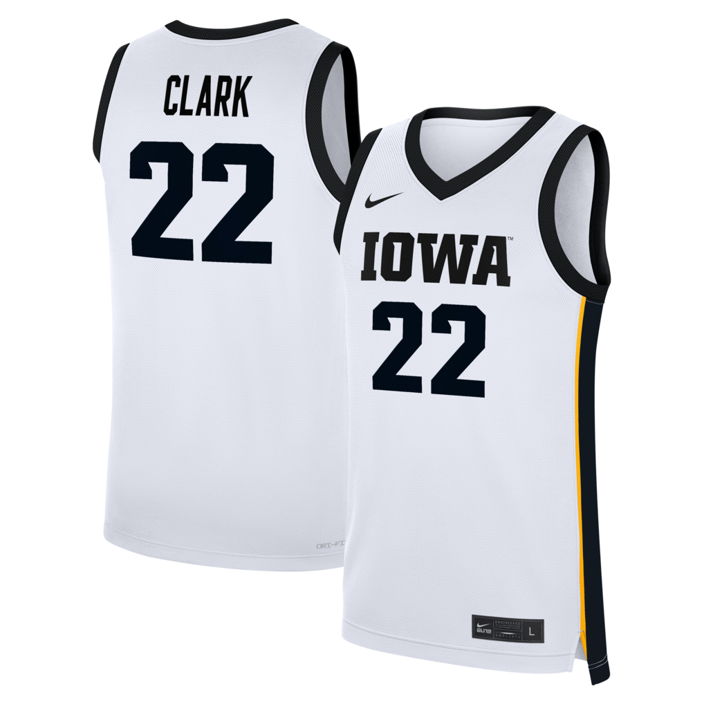 Men's Nike Caitlin Clark White Iowa Hawkeyes Home Women's Basketball Replica Jersey - Jersey