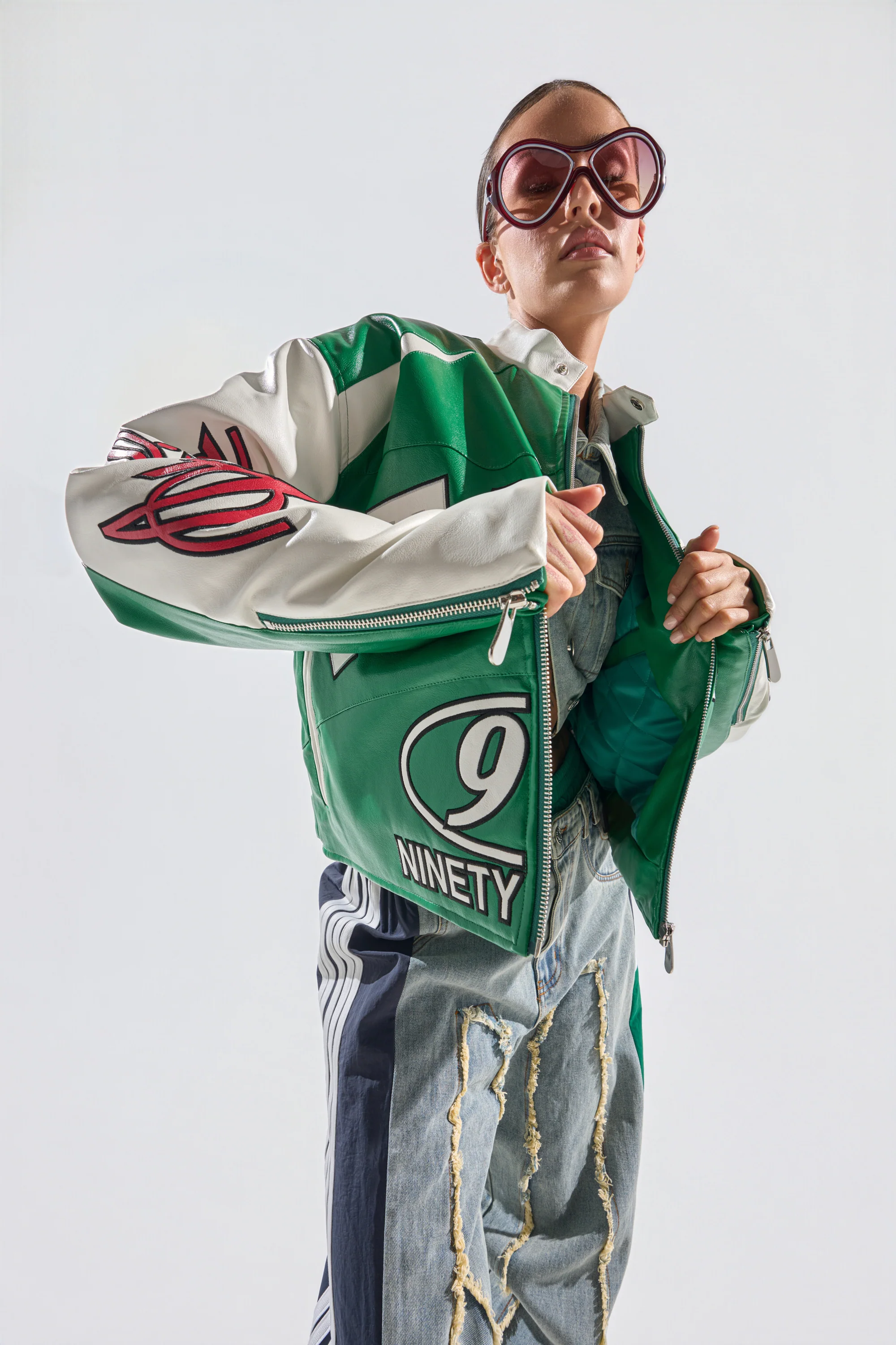 CATCHING FLIGHTS EMBROIDERED BOMBER - Akira Wear