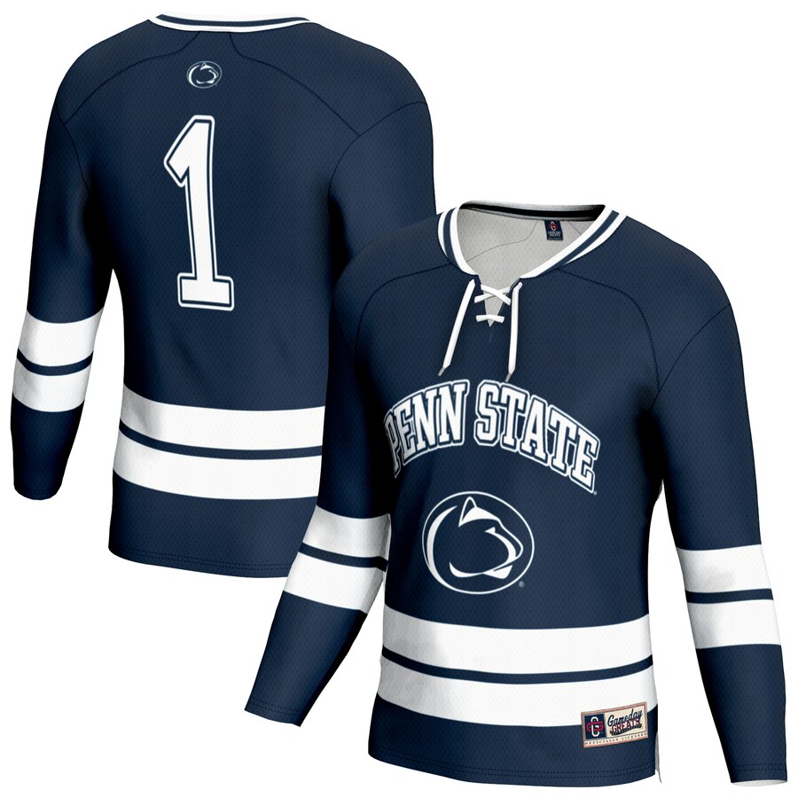 Unisex GameDay Greats  Navy Penn State Nittany Lions Lightweight Men's Hockey Team Fashion Jersey - Jersey